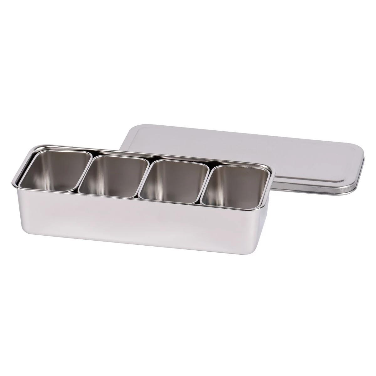 JAPANESE BOX WITH LID STAINLESS STEEL 