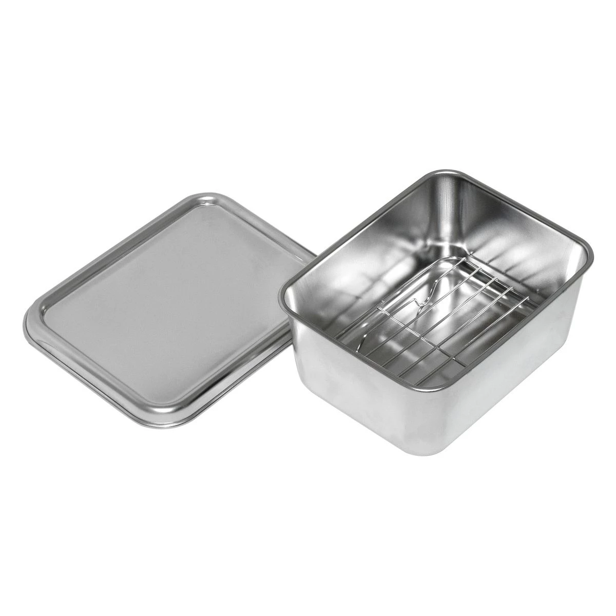 JAPANESE BOX WITHOUT LID STAINLESS STEEL  